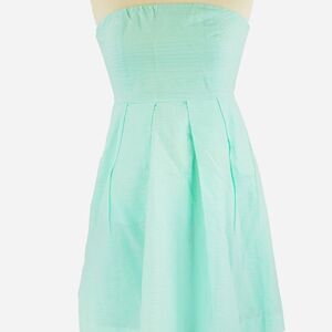 J. Crew Petite Solid Embossed Lorelei A-Line Dress​